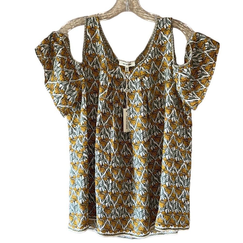 NEW Max Studio Cold Shoulder Shirt